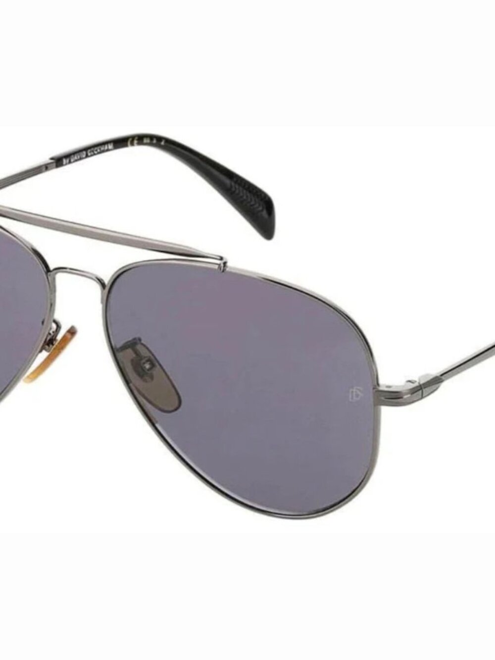 David Beckham DB1004 0V81/M9 Men's Ruthenium Black / Gray Polarized Sunglasses